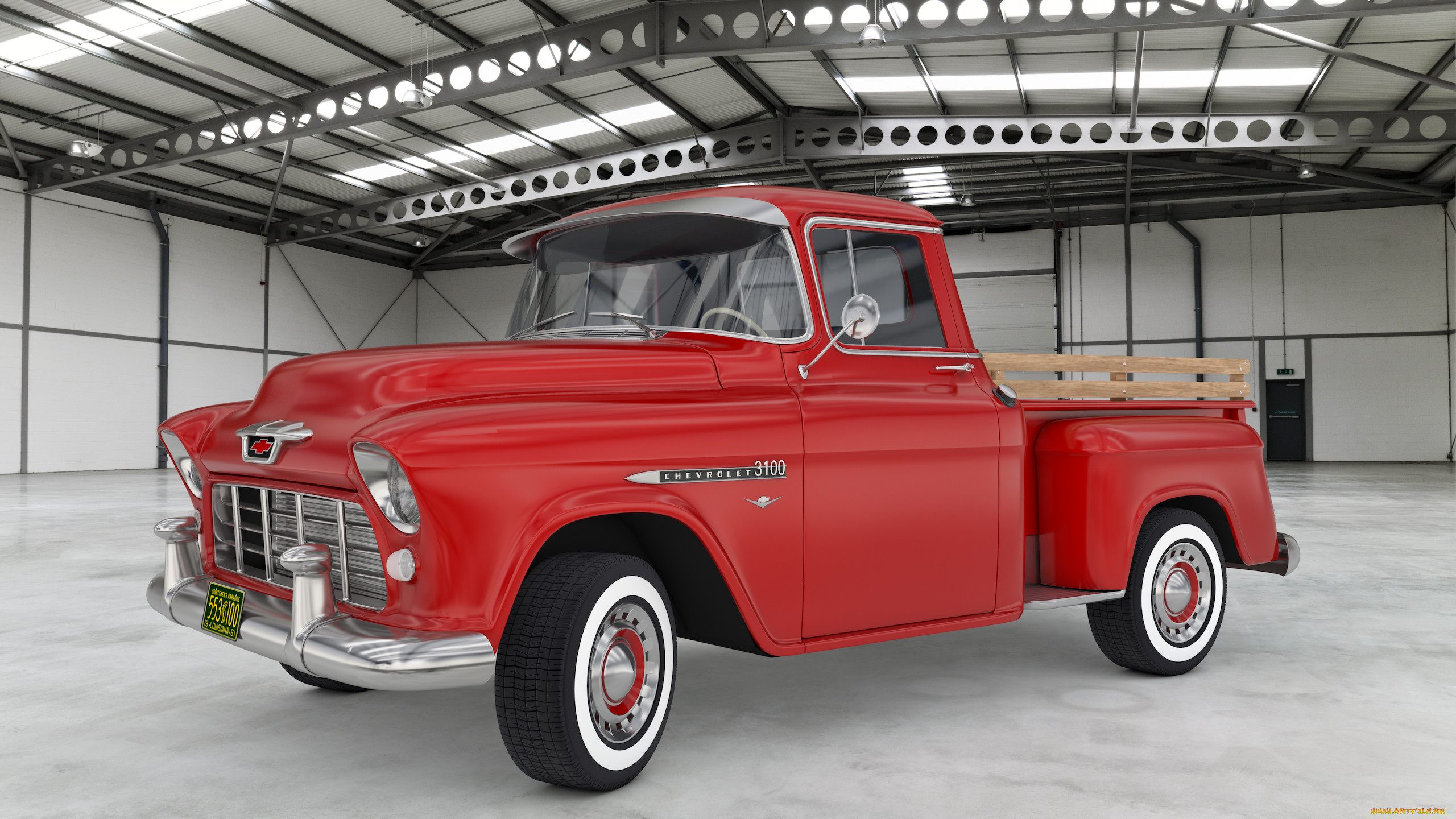 , 3, 3100, pickup, chevrolet, 1955